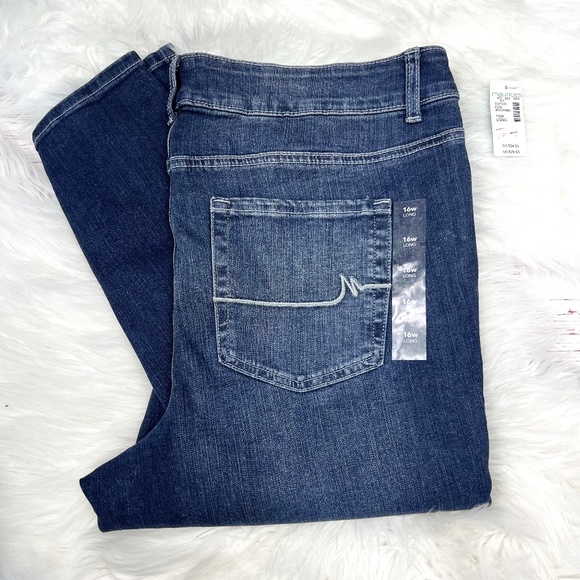 NWT🤩 |•MAURICES•| Classic Skinny Mid Rise 16W Long Jeans - Picture 1 of 10